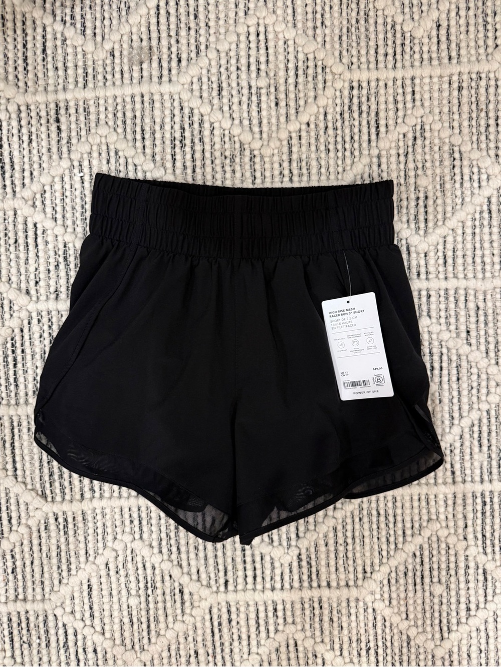 Athleta Mesh Racer Run High Rise 3" Short - Picture 3 of 8